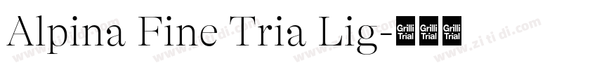 Alpina Fine Tria Lig字体转换
